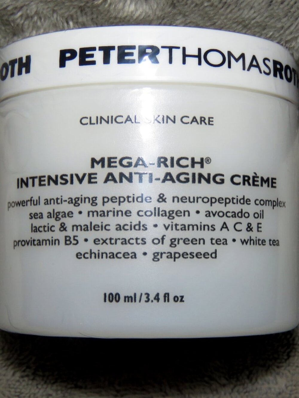 NEW NWOB Peter Thomas Roth MEGA-RICH Intensive Anti-Aging Creme 3.4oz - Sealed